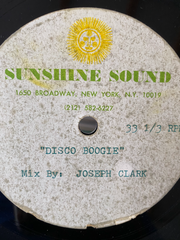 Disco Boogie Sunshine Mix  mixed by Joseph Clarke  ACETATE!