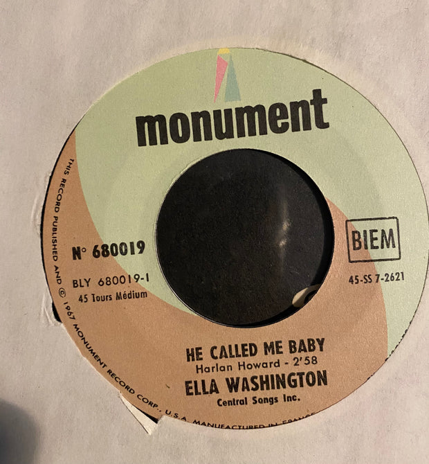 Ella Washington - You're gonna cry,cry,cry  , He called me baby.