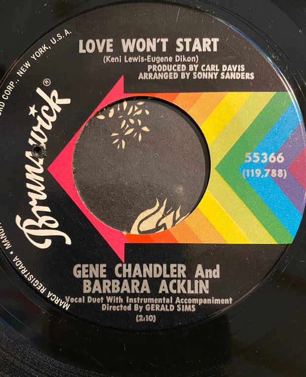 Gene Chandler and Barbara Acklin  - Show me the way to go,Love won't start.