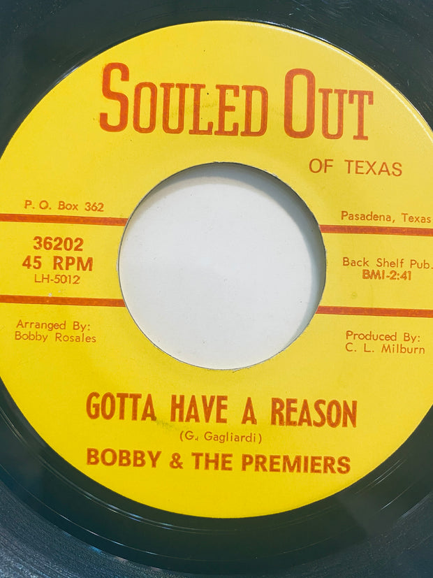 Bobby & The Premiers - Gotta have a reason / Man about town