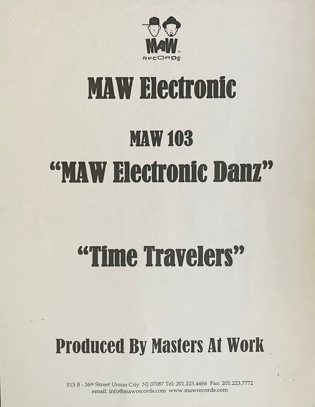 Maw Electronic - Maw Electronic Danz / Time Travelers   PROMO